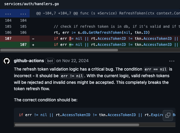 AI-powered code review